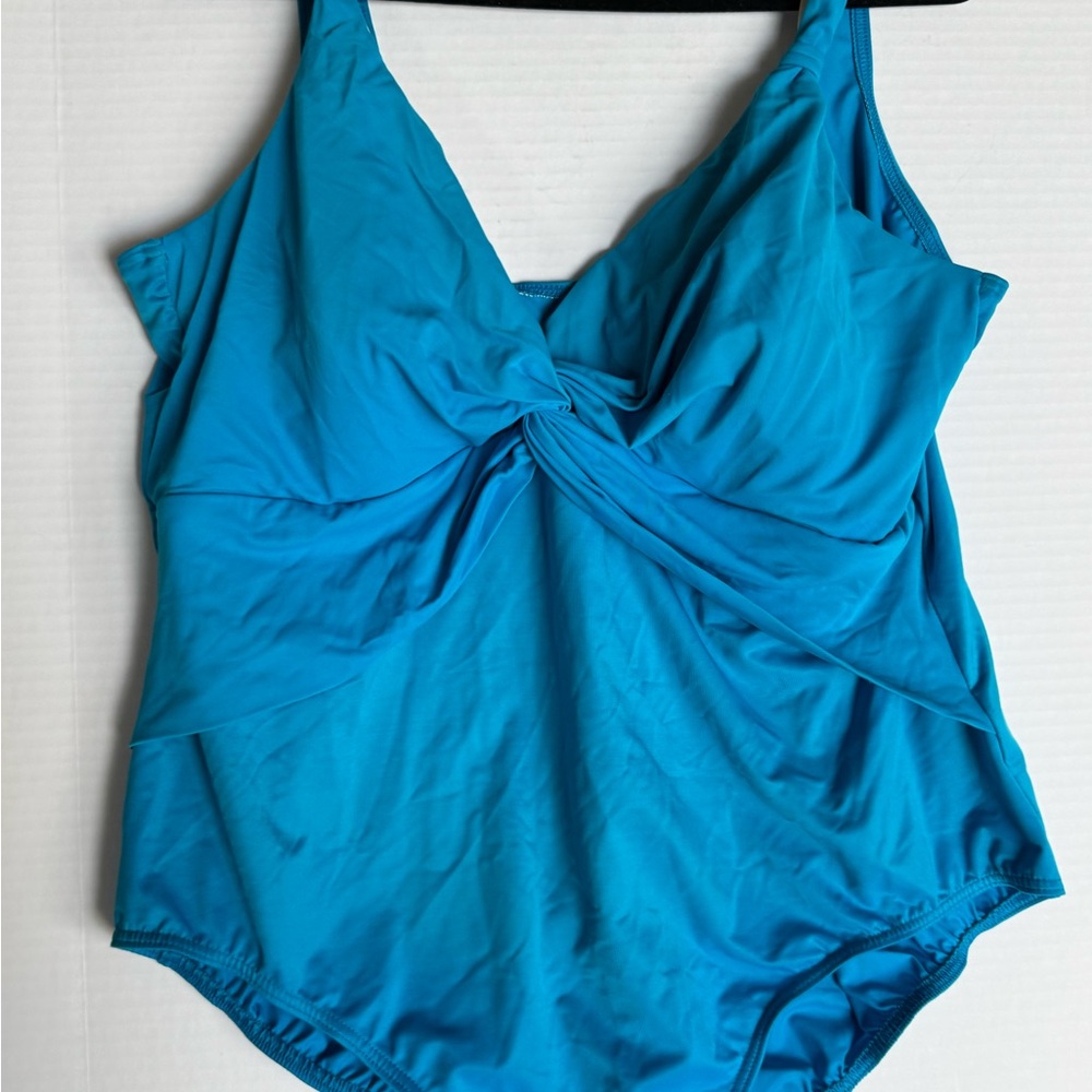 Stylish Blue One-Piece Miraclesuit Swimsuit